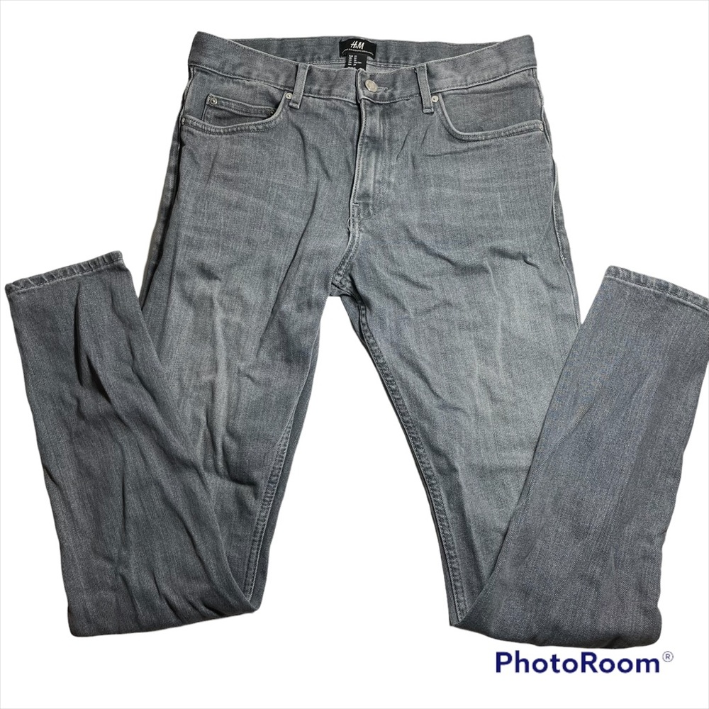 H&M gray denim skinny fit 5 pockets jeans size 29